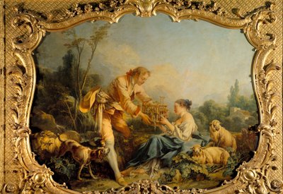 La scena pastorale compiacente da François Boucher