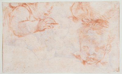 Tre teste di ragazzo. Studi per un pannello da porta ad Amalienborg da François Boucher