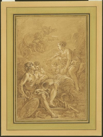 Venere comanda a Vulcano di fare le armi per Enea da François Boucher