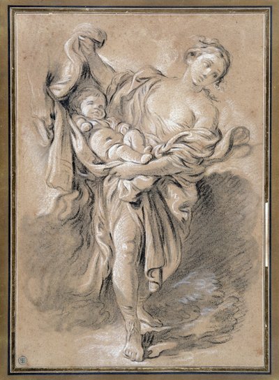 Donna con Bambino da François Boucher