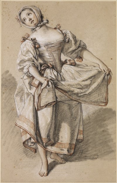 Giovane contadina che balla da François Boucher