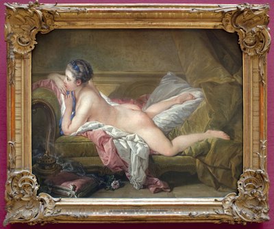Giovane ragazza sdraiata (ritratto di Marie Louise O Murphy) da François Boucher