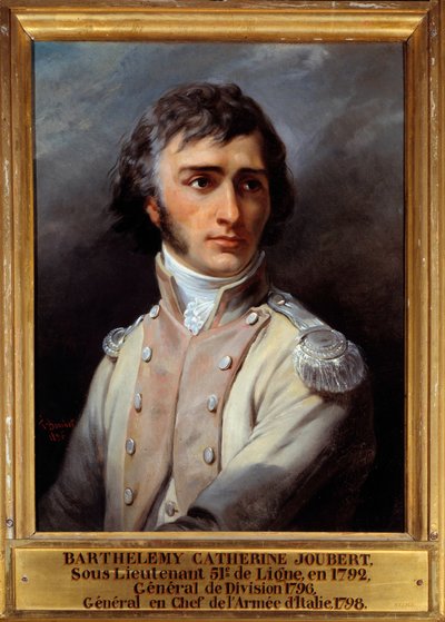 Ritratto di Barthelemy Joubert in uniforme da sottotenente da Francois Bouchot