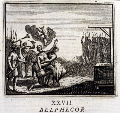 Belphegor. Favole di Jean de La Fontaine (1621-95). Illustrazione di François Chauveau (1613-1676). Edizione del 1728. da Francois Chauveau