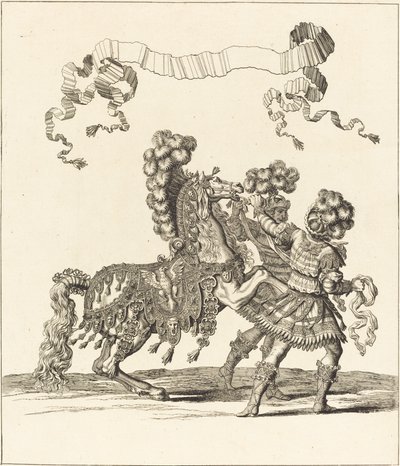 Cavallo da sella e palafrenieri romani da Francois Chauveau