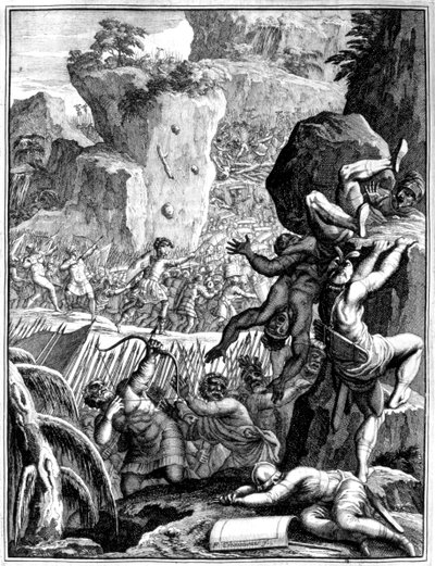 Forze sotto Alarico I, Re dei Visigoti, in battaglia da Francois Chauveau