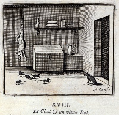 Il gatto e un vecchio topo da Francois Chauveau