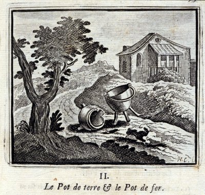 La pentola di terra e la pentola di ferro da Francois Chauveau