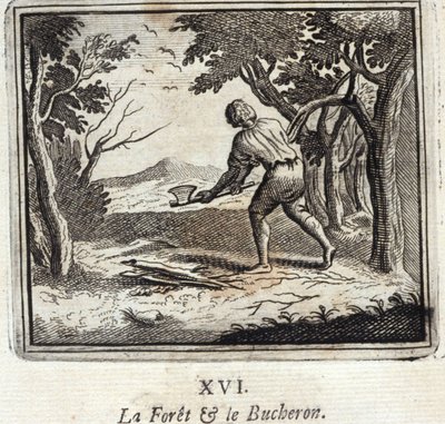 La foresta e il boscaiolo da Francois Chauveau