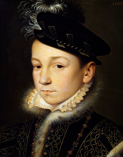 Ritratto di Carlo IX di Valois, Re di Francia da François Clouet