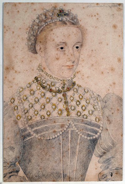 Ritratto di Maria Stuarda giovane, Regina di Francia e Scozia da François Clouet