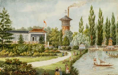 Un parco di svago fuori Parigi da Francois Debret