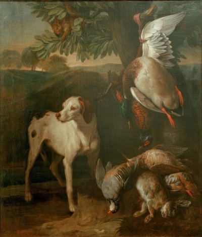 Cane e selvaggina da Francois Desportes