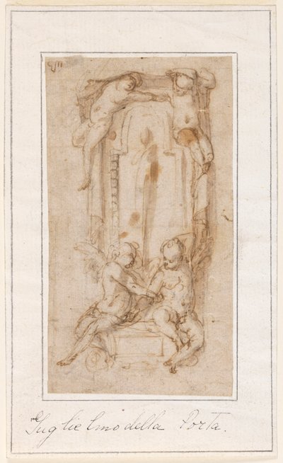 Progetto per Parte di una Decorazione da Francois Duquesnoy