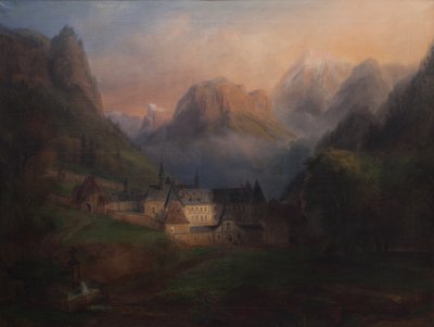 Veduta generale del monastero della Grande Chartreuse 1870 da Francois Edme Ricois