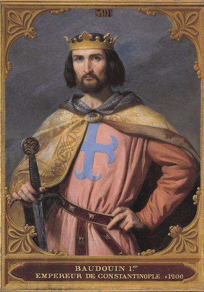 Baldovino I di Costantinopoli 1171-1205 da Francois Edouard Picot