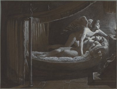 Cupido con Psiche che spegne la lampada da Francois Edouard Picot