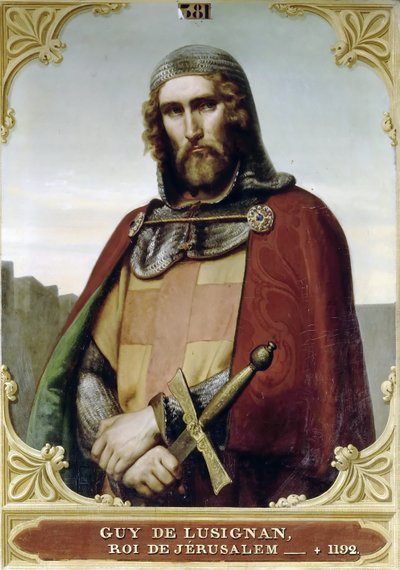 Guy di Lusignano, Re di Gerusalemme e Cipro da Francois Edouard Picot