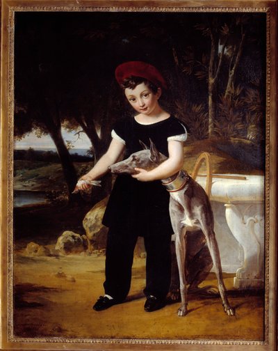 Ritratto del Duca di Bordeaux (1820-1883), Conte di Chambord al Castello di Villeneuve l