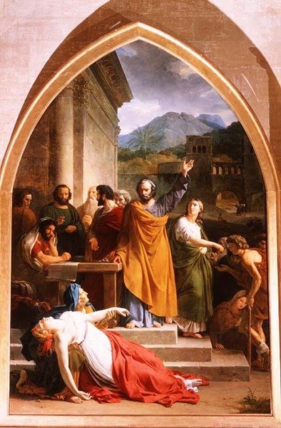 La morte di Saffira da Francois Edouard Picot