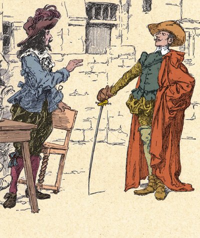 Incontro di Cyrano, giovane, arrivato a Parigi, con D