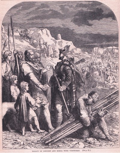 Trattato di Hengist e Horsa con Vortigern AD 600 da Francois Edouard Zier