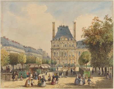 Rue de Rivoli e Pavillon Marsan da Francois Etienne Villeret