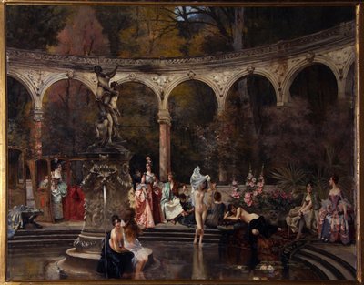 Bagno delle cortigiane nel XVIII secolo da Francois Flameng