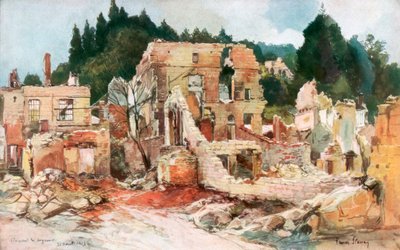 Clermont-en-Argonne, Francia, agosto 1915, 1926 da Francois Flameng