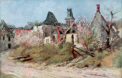 Nel villaggio di Craonnelle, 9 maggio 1917 da Francois Flameng