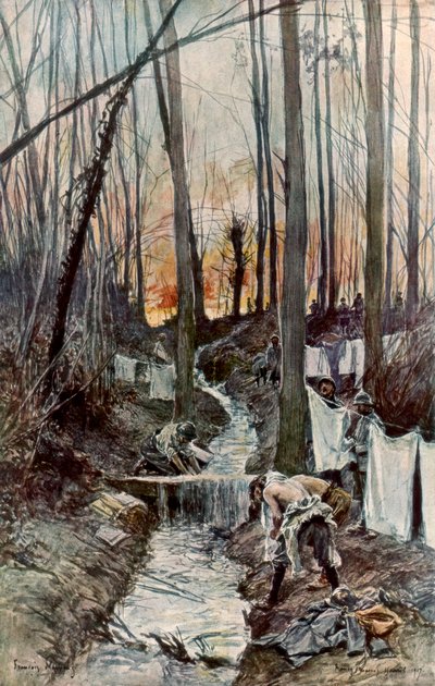 Nel bosco di Roucy Aisne, 15 aprile 1917 da Francois Flameng