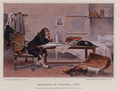 Napoleone ad Auxonne da Francois Flameng