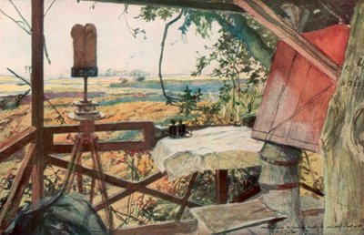 Posto di osservazione del Generale Mangin, 18 luglio 1918, Villers-Cotterets, Aisne, Francia, 1926 da Francois Flameng