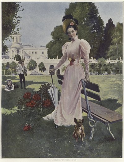 Ritratto di Madame la Principessa Youssopoff da Francois Flameng