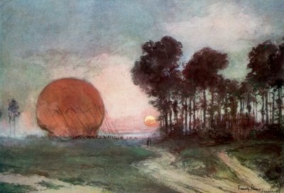 Il ritorno del pallone, Artois, Francia, 10 giugno 1915 da Francois Flameng
