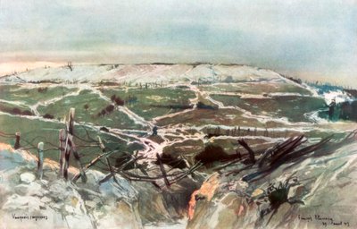Vauquois, 29 agosto 1915, 1926 da Francois Flameng