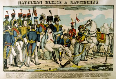 Napoleone ferito a Ratisbona, aprile 1809, c1835 da Francois Georgin
