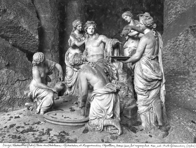Apollo curato dalle ninfe nel boschetto delle Terme di Apollo, eseguito con l