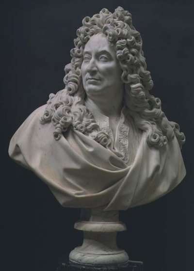 Busto ritratto di Nicolas Boileau (1636-1711) da Francois Girardon