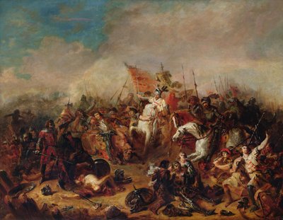La battaglia di Hastings nel 1066 da Francois Hippolyte Debon