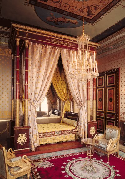 Camera da letto della Regina Ortensia de Beauharnais (1783-1837) da Francois Honore Georges Jacob Desmalter