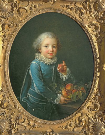 Ragazzo con pesche, 1760 da Francois Hubert Drouais