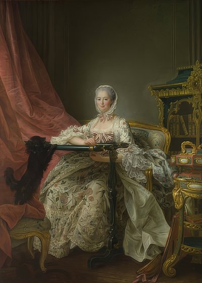 Madame de Pompadour (1721-1764) al telaio. 1763-64 da Francois Hubert Drouais