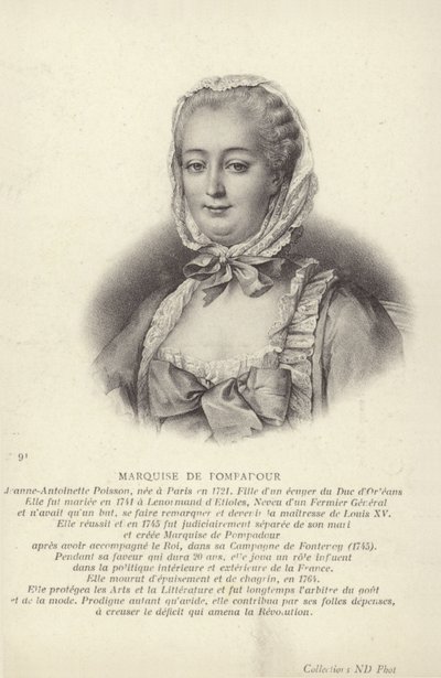 Marchesa di Pompadour da Francois Hubert Drouais