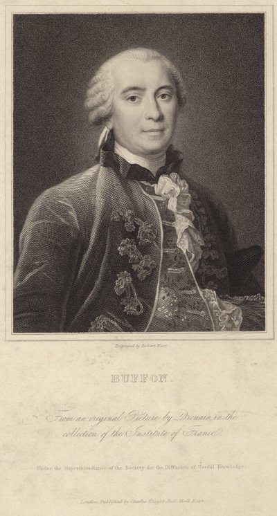 Ritratto di Georges-Louis Leclerc, Conte di Buffon da Francois Hubert Drouais