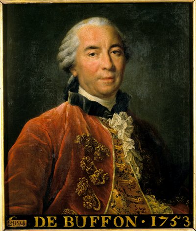 Ritratto di Georges Louis Leclerc, conte di Buffon da Francois Hubert Drouais