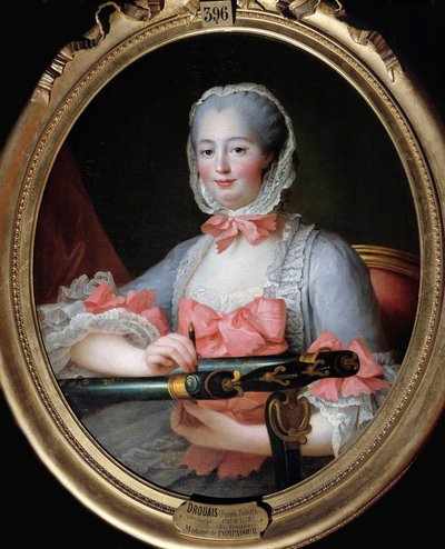 Ritratto di Jeanne Antoinette Poisson, Marchesa di Pompadour (nota come Madame de Pompadour) da Francois Hubert Drouais