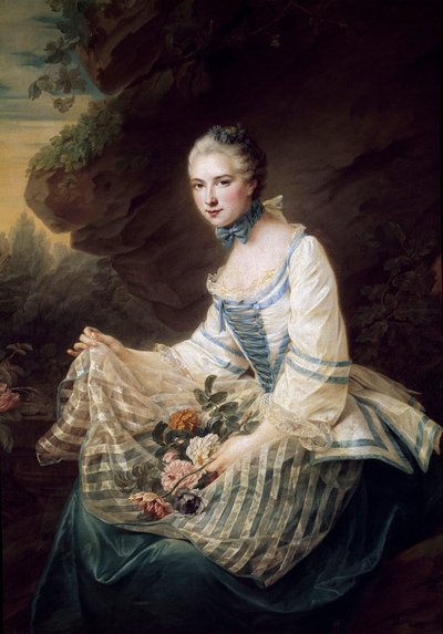 Ritratto di Louise Elisabeth de Maille Karman, Marchesa di Soran da Francois Hubert Drouais