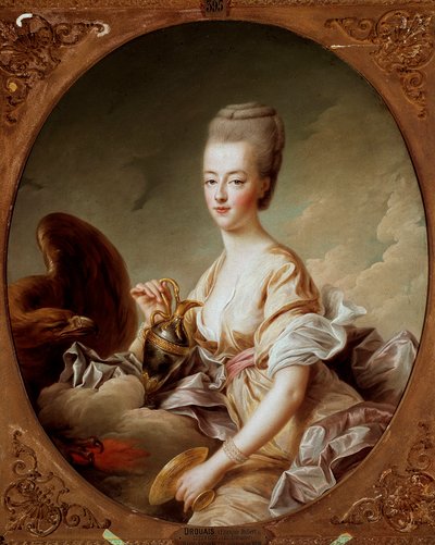 Ritratto di Maria Antonietta (1755-1793), Delfina, in Ebe da Francois Hubert Drouais