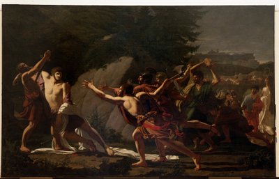 La morte di Caio Gracco (uno dei Gracchi) (II secolo a.C.) da Francois Jean Baptiste Topino Lebrun